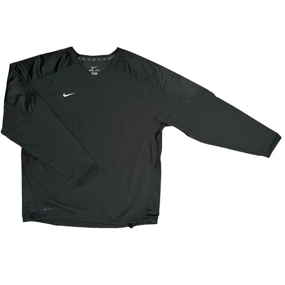 Nike Dri-fit Gray Coach Pullover Men's XL Warm-up Athletic Training Windbreaker - Picture 4 of 13
